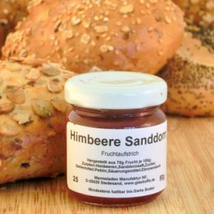 Himbeere Sanddorn Fruchtaufstrich