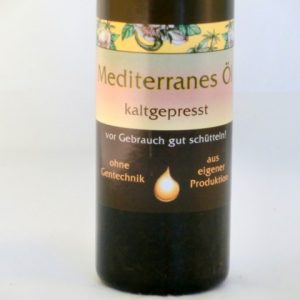 Mediterranes Öl kaltgepresst