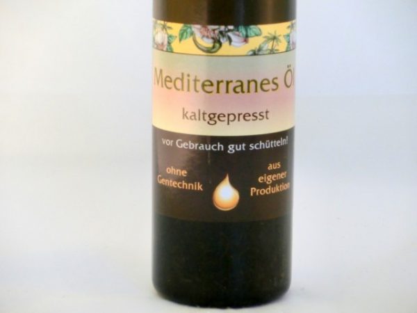 Mediterranes Öl kaltgepresst