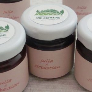 Marmelade mit individuellem Rezept und Label