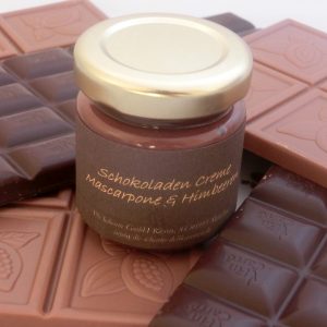 Schokoladen Creme Mascarpone mit Himbeeren MHD 13.März 2014