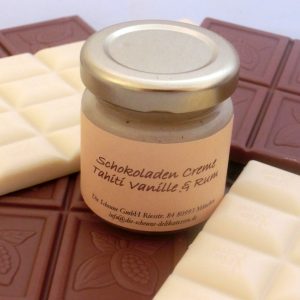 Weiße Schokoladen Creme Vanille & Rum MHD 13.März 2014