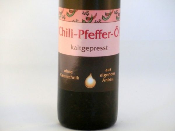 Chili-Pfeffer-Öl kaltgepresst